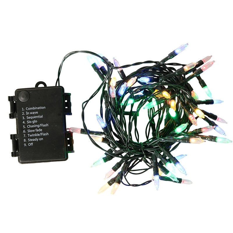 Santas Forest 03720 LED Mini Lights, Mini/Christmas, 50-Lamp, LED Lamp, Multi Lamp, 10 ft L