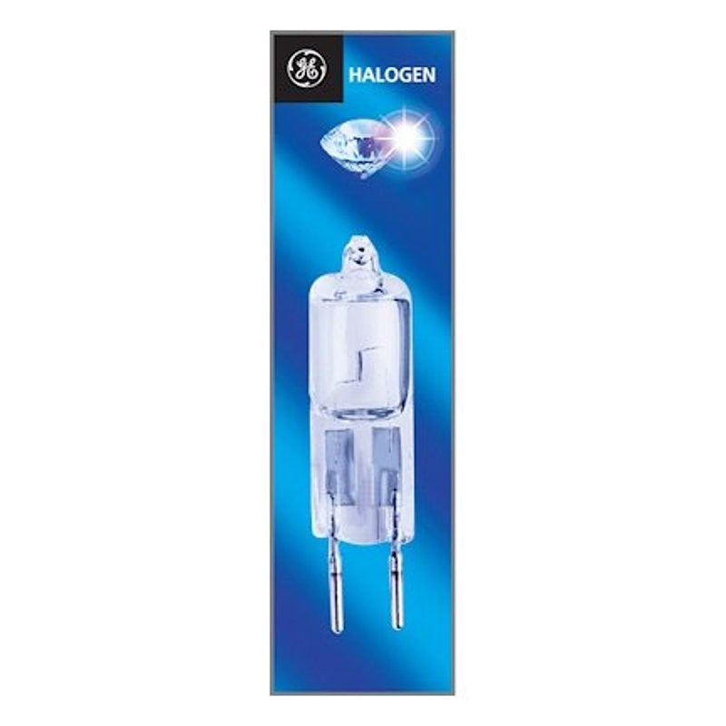 GE 34708 Single Ended Halogen Bulb, 35 W, GY6.35 Lamp Base, T3 Lamp, 550 Lumens, 2950 K Color Temp