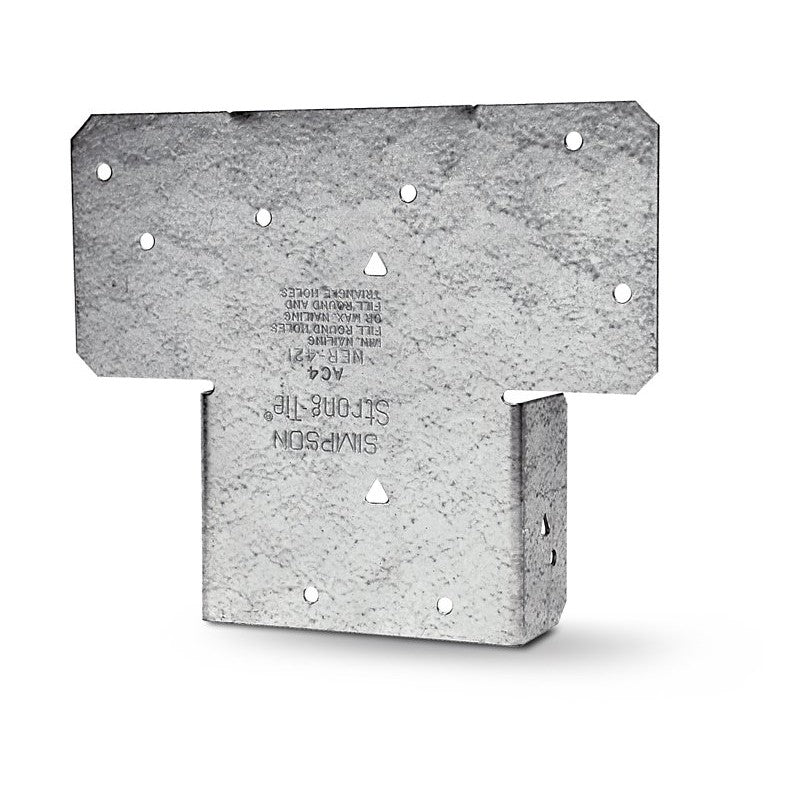 Simpson Strong-Tie AC AC4Z Post Cap, 4 x 4 in Post/Joist, Steel, ZMAX (Pack of 20)