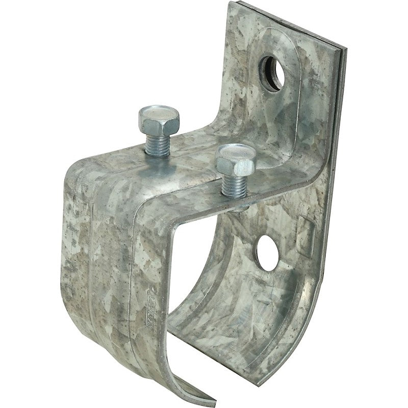 National Hardware N100-007 Round Rail Splice Bracket, 2-13/16 in W x 2 in D x 4-5/16 in H Dimensions, Steel, Zinc