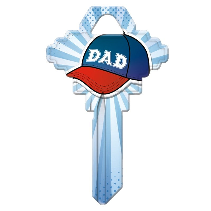 Hy-Ko 15005SC1-DAD Key Blank, #1 Dad, Brass, For: Schlage SC1 Keyways, SC1 Key Number (Pack of 5)