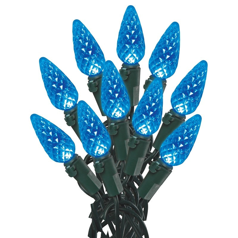 Hometown Holidays U10E405D Light Set, Christmas, 60-Lamp, LED, Blue