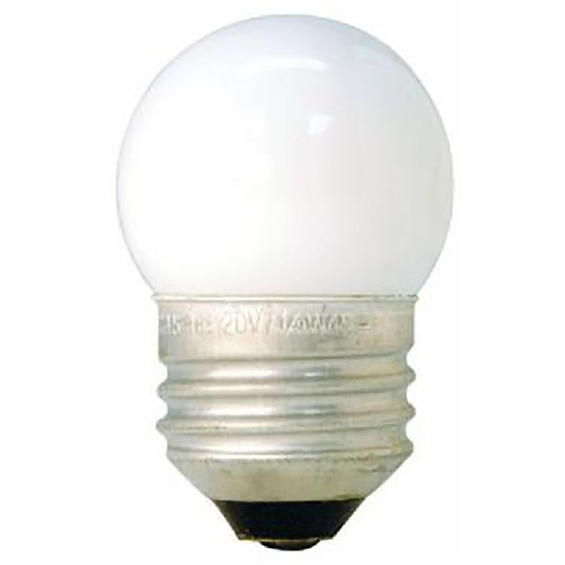 GE 41267 Night Light Bulb, 7.5 W, E26 Medium Lamp Base, S11 Lamp, White Light, 39 Lumens, 1400 hr Average Life (Pack of 12)