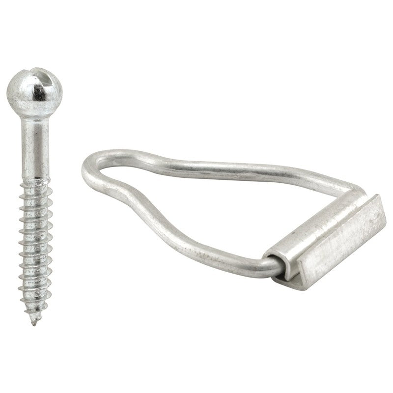 Make-2-Fit PL 7768 Screen Channel Bail Latch, 1-9/16 in L Dimensions, Aluminum, Mill, Silver