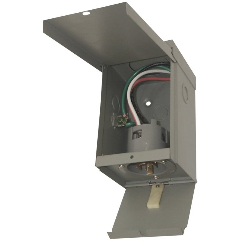 Connecticut Electric EGSPI30 Power Inlet Box with Cover, 30 A, 120/240 V