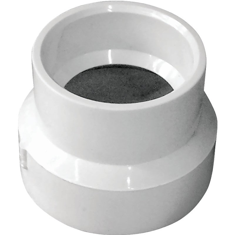 Canplas 193022 Reducing Coupling, 2 x 1-1/2 in, Hub, PVC, White