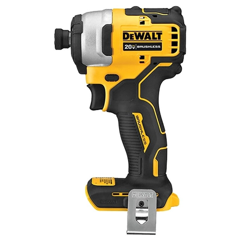 DEWALT DCF809B Compact Brushless Impact Driver, Tool Only, 1/4 in Drive, Impact Drive, 3200 ipm, 2800 rpm Speed