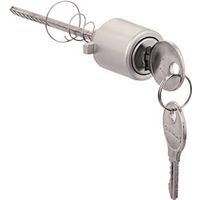 Round Storm Door Push Button Key Lock Plug Aluminum
