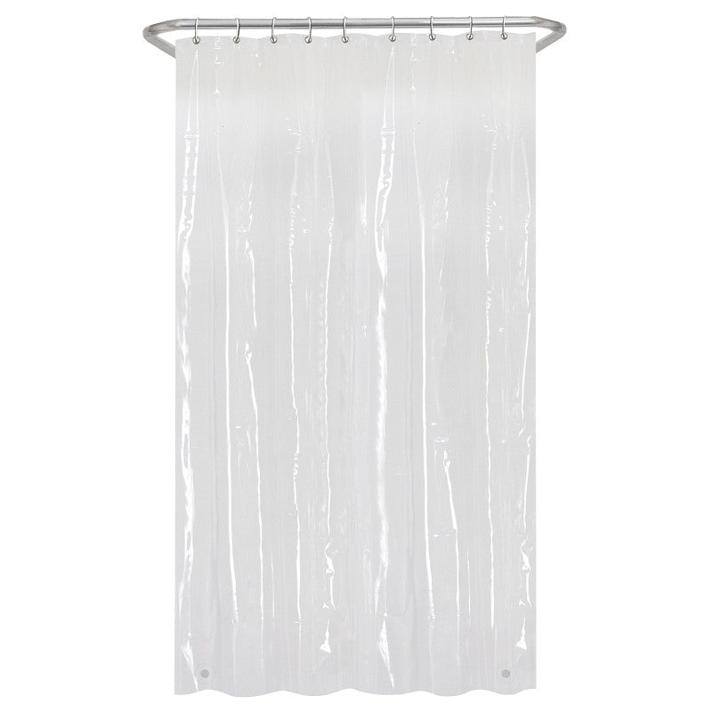Zenna Home LPSMKKL Shower Stall Liner, 78 in L, 54 in W, PEVA, Clear