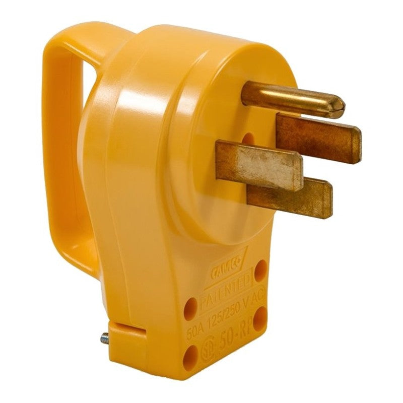 Camco USA 55255 Plug, 50 A, 125 to 250 V, Male, Yellow Jacket