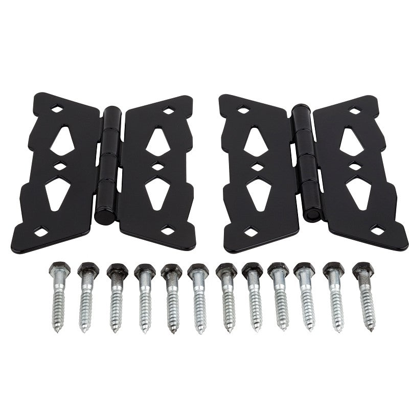 National Hardware N109-218 Butterfly Hinge, Steel, Black, Surface Mounting