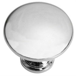 Laurey Ultima Series 54626 Cabinet Knob, 1.18 in Projection, Zinc, Chrome