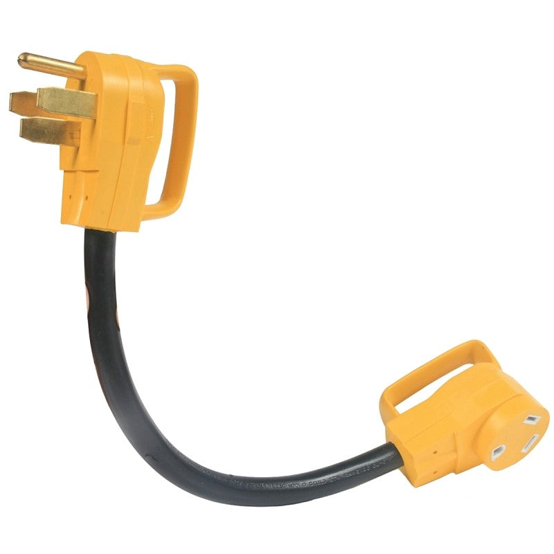 Camco USA 55173 Dogbone Adapter, 30 A Female, 50 A Male, 125 V, Male, Female