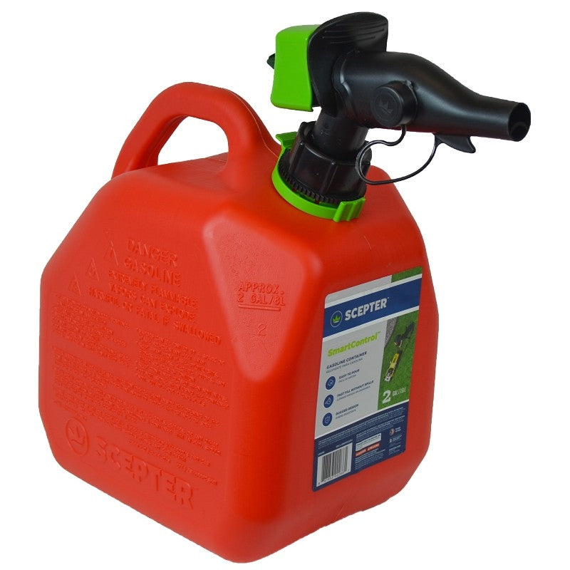 Scepter FR1G201 Gas Can, 7.6 L Capacity, HDPE, Red