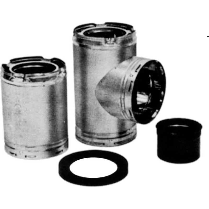 AmeriVent 6HS-TA Chimney Tee Assembly, 6 x 16 x 3 in Dimensions