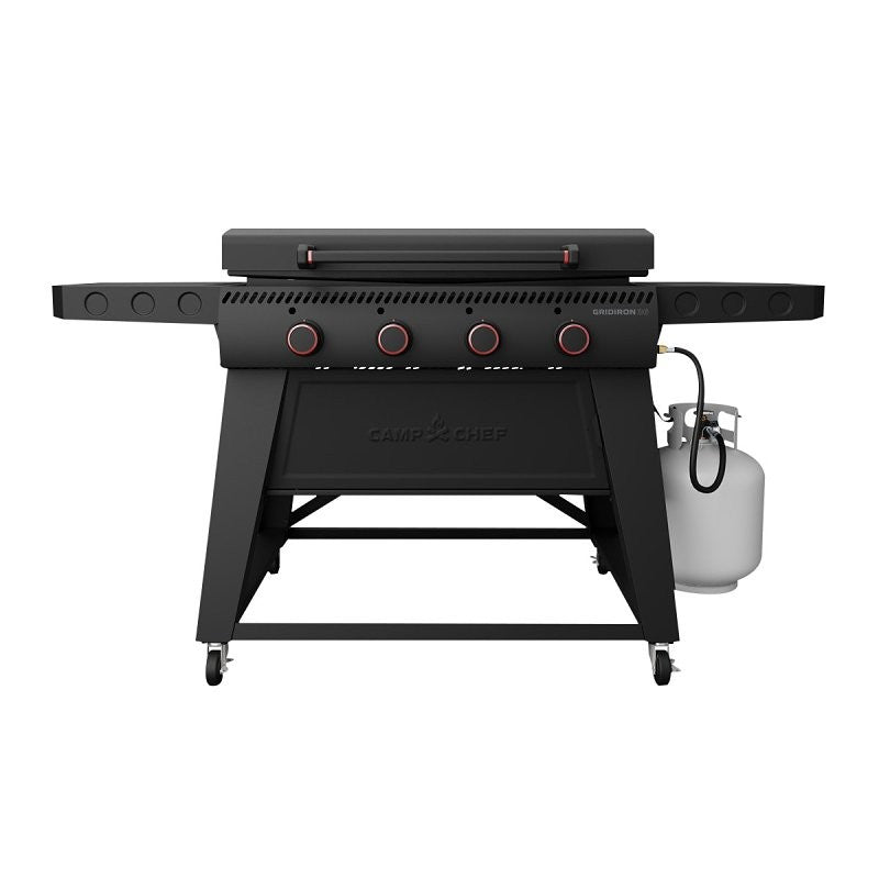 Camp Chef Gridiron 36 Series FTG36 Flat Top Griddle Grill, 48,000 Btu, 4-Burner, 634 sq-in Primary Cooking Surface