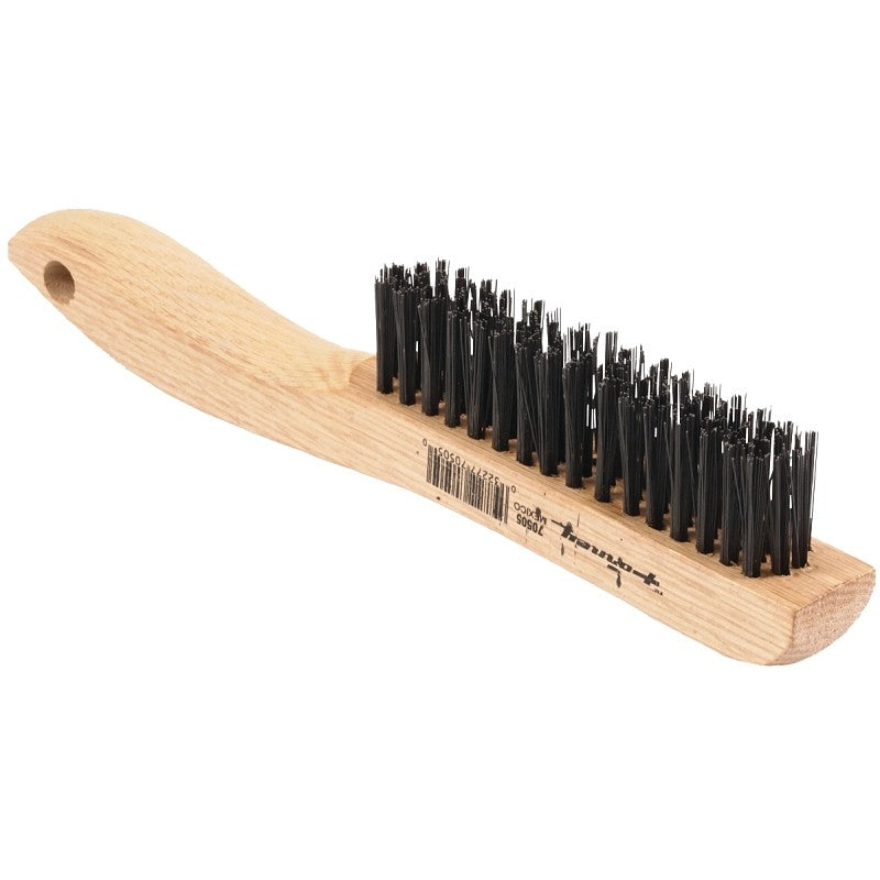 Forney 70505 Scratch Brush, 0.014 in L Trim, Carbon Steel Bristle, 10-1/4 in OAL