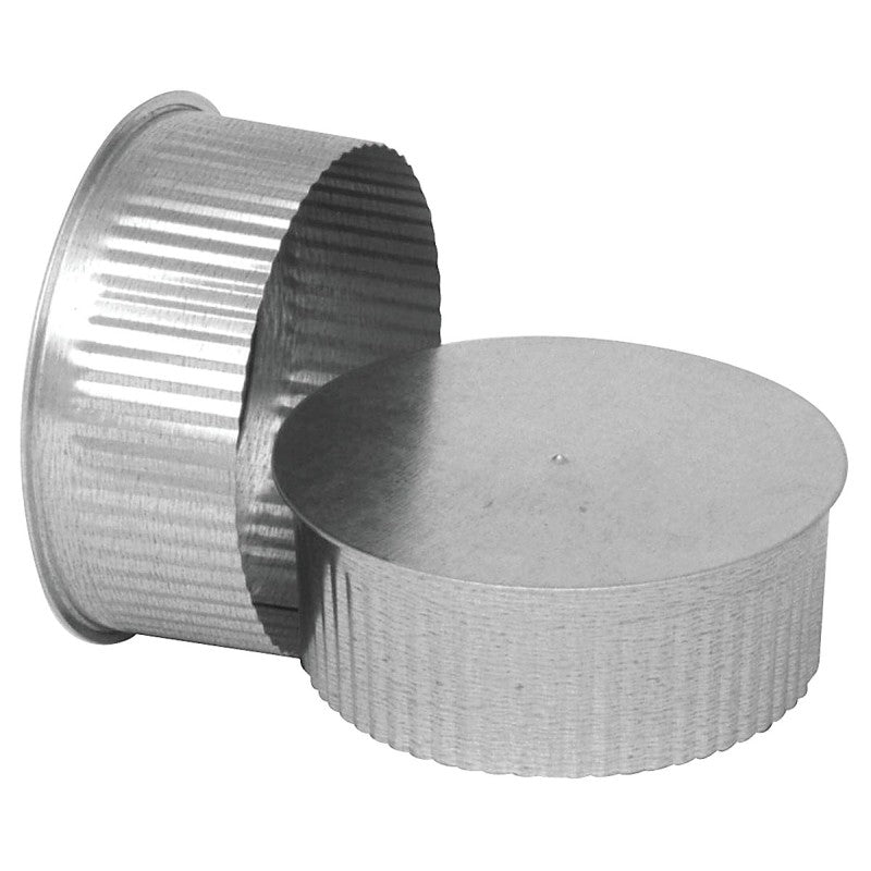Imperial GV0734 Round End Cap, 5 in Connection, Galvanized