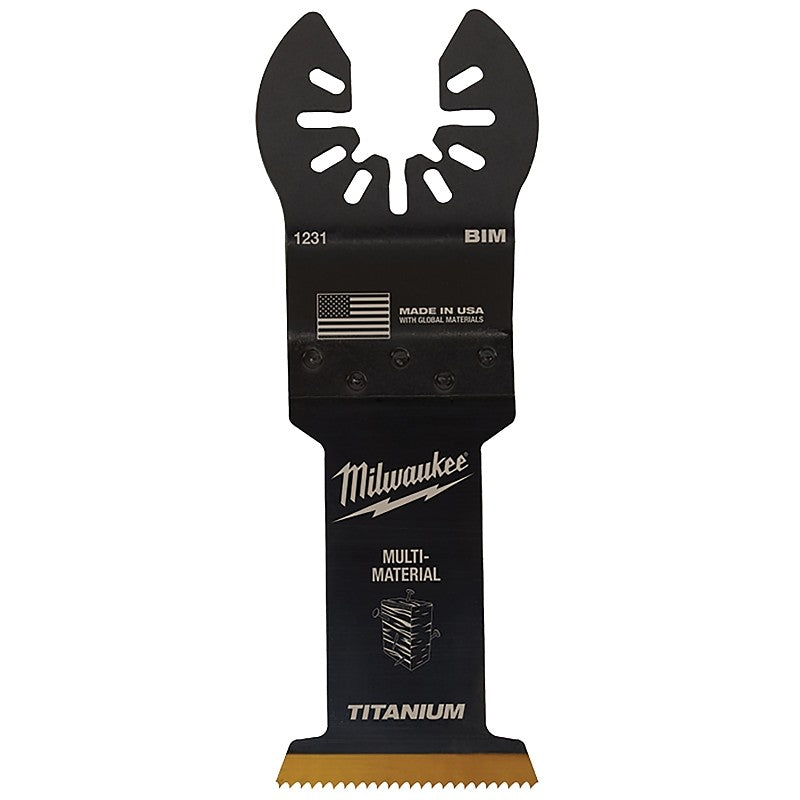 Milwaukee 49-25-1233 Blade, 1-3/8 in, 1-5/8 in D Cutting, HCS/Titanium, 3/PK