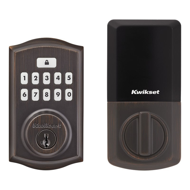 Kwikset 260 Series 9260 TRL 11P SMT RBP Smartcode Deadbolt with Tustin Lever, Traditional, 2 Grade, Keyed One-Side Key