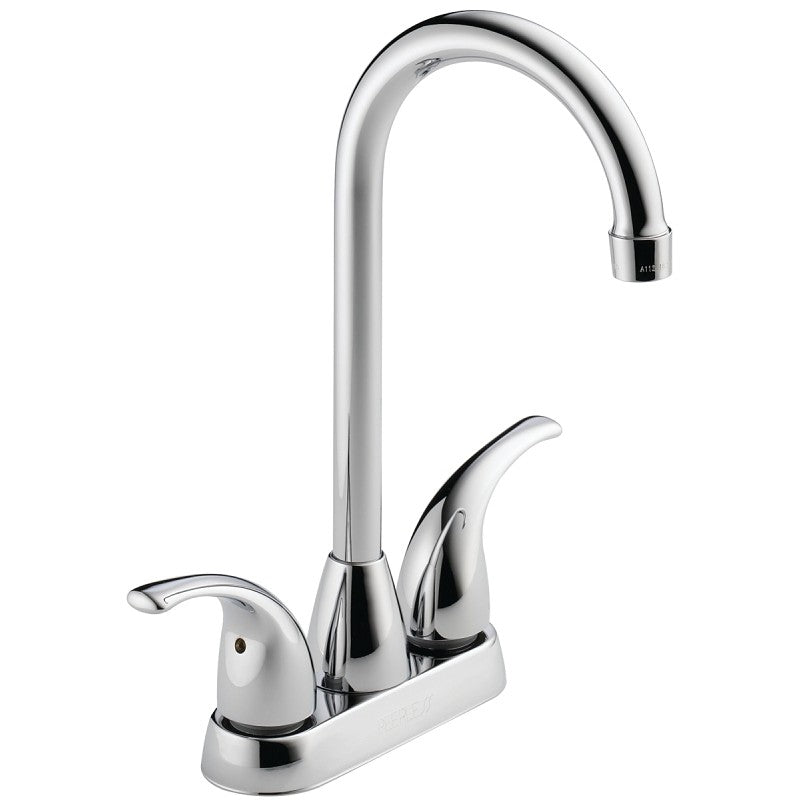 Delta Peerless Tunbridge Series P288LF Bar and Prep Faucet, 1.8 gpm, 2-Handle, Brass, Chrome Plated, Deck