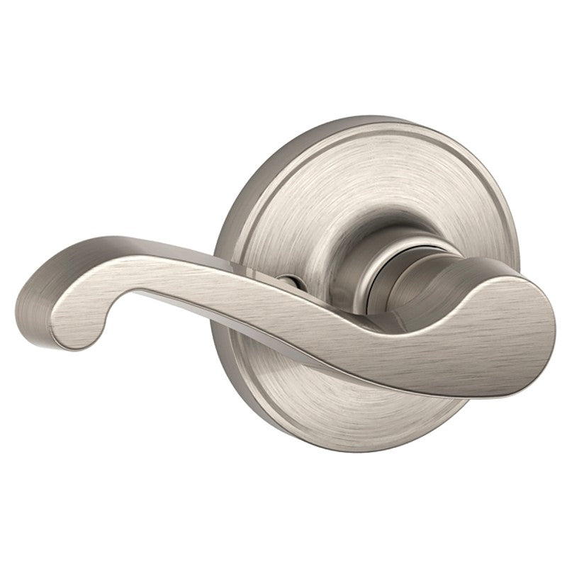 Schlage J Series J170LAS619LH Left Hand Dummy Lever, Mechanical Lock, Satin Nickel, Metal, Residential, Left Hand