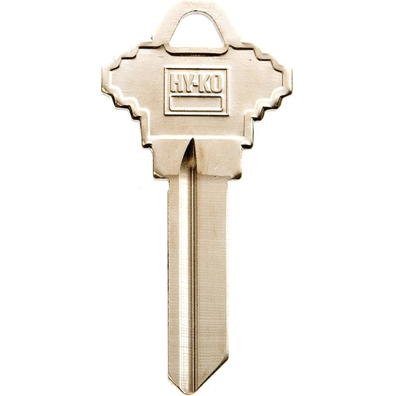 Hy-Ko 11010SC4 Key Blank, Brass, Nickel, For: Schlage Cabinet, House Locks and Padlocks, SC4 Key Number