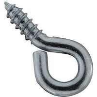 Small Eye Screw Eyes 3/4 Inch #212-1/2 Zinc Plated Steel 12 Pack