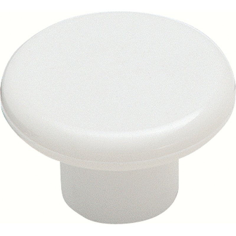 Amerock Allison Value Series BP802PW Cabinet Knob, 13/16 in Projection, Traditional, 1-1/4 in, Plastic