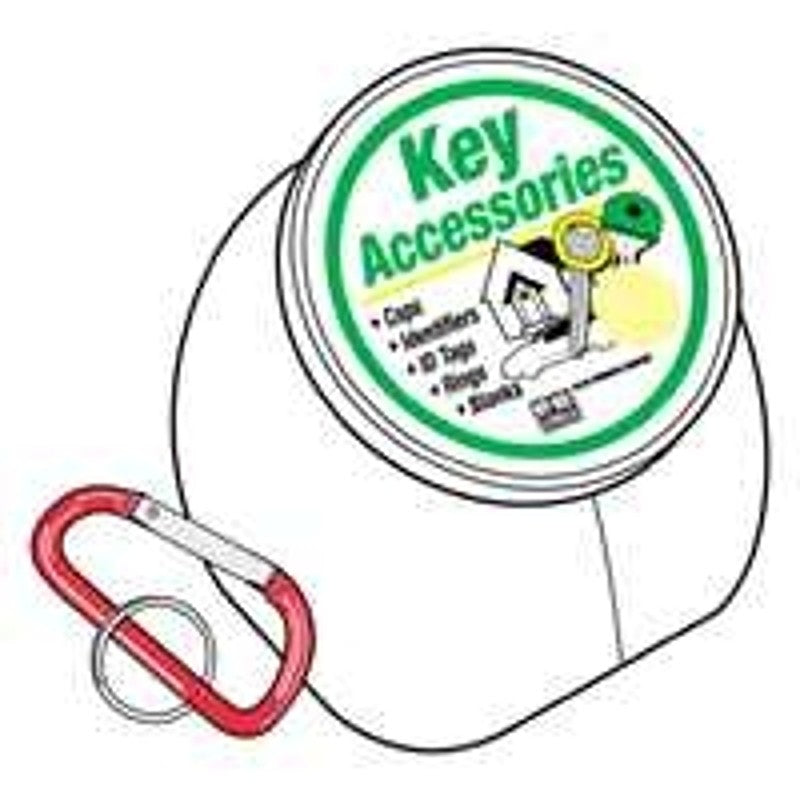 Hy-Ko KT127 Key Ring, 1-3/8 in OD Dimensions, C-Clip (Pack of 50)