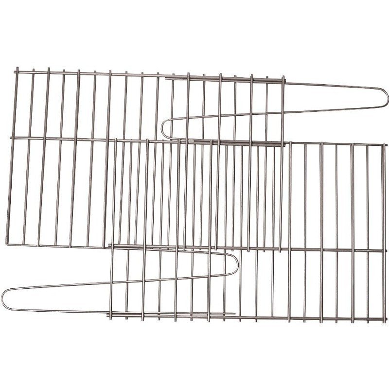 GrillPro 91250 Rock Grate, 25 in L, 1 to 14 in W, Steel, Porcelain Enamel-Coated