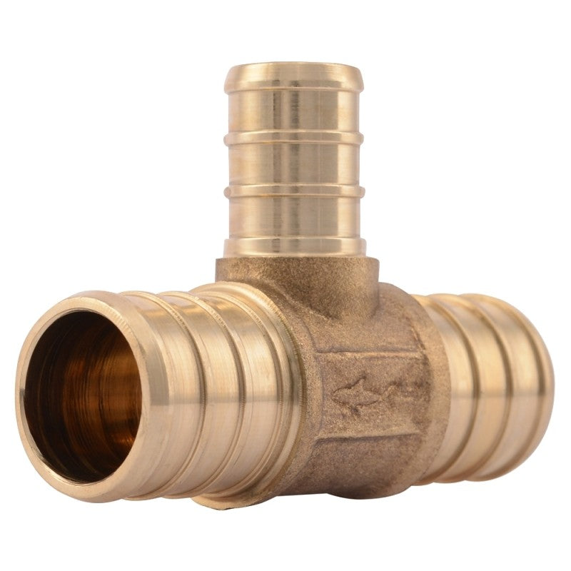 SharkBite UC412LFA Reducing Pipe Tee, 3/4 x 1/2 in, 200 psi Pressure