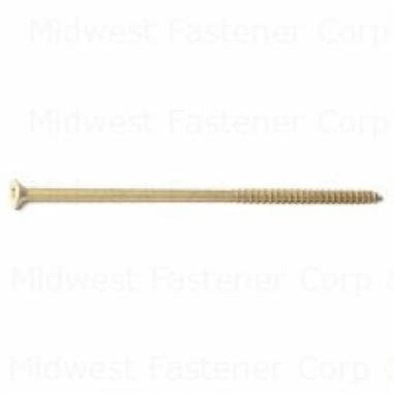 SaberDrive 51179 Deck Screw, #12 Thread, 6 in L, 25 PK