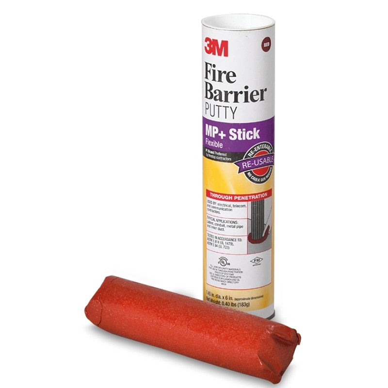 3M Stix MP+ Fire Barrier Putty Stix, Red