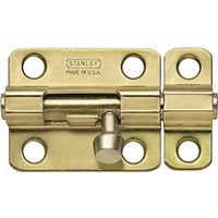 Barrel Bolt 4 Inch Satin Brass Finish Steel