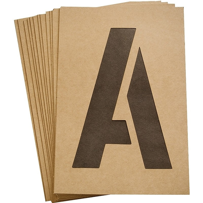 Hy-Ko ST-6 Number and Letter Stencil, Stencil, Includes: Numbers 0 thru 9