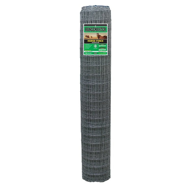 Rangemaster 6793 Horse Fence, 2 x 4 in Stay Spacing, 100 ft L, 60 in H, Galvanized