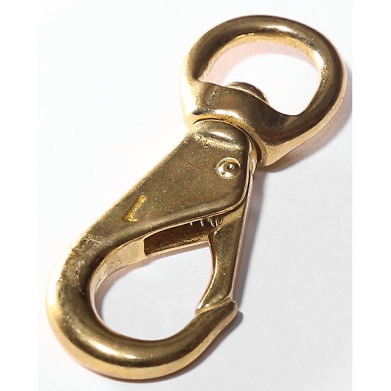 Baron 251BT-2 Quick Snap, 1/2 in Snap Opening, 3-3/4 in L Dimensions, 60 lb Working Load, Solid Bronze, Polished