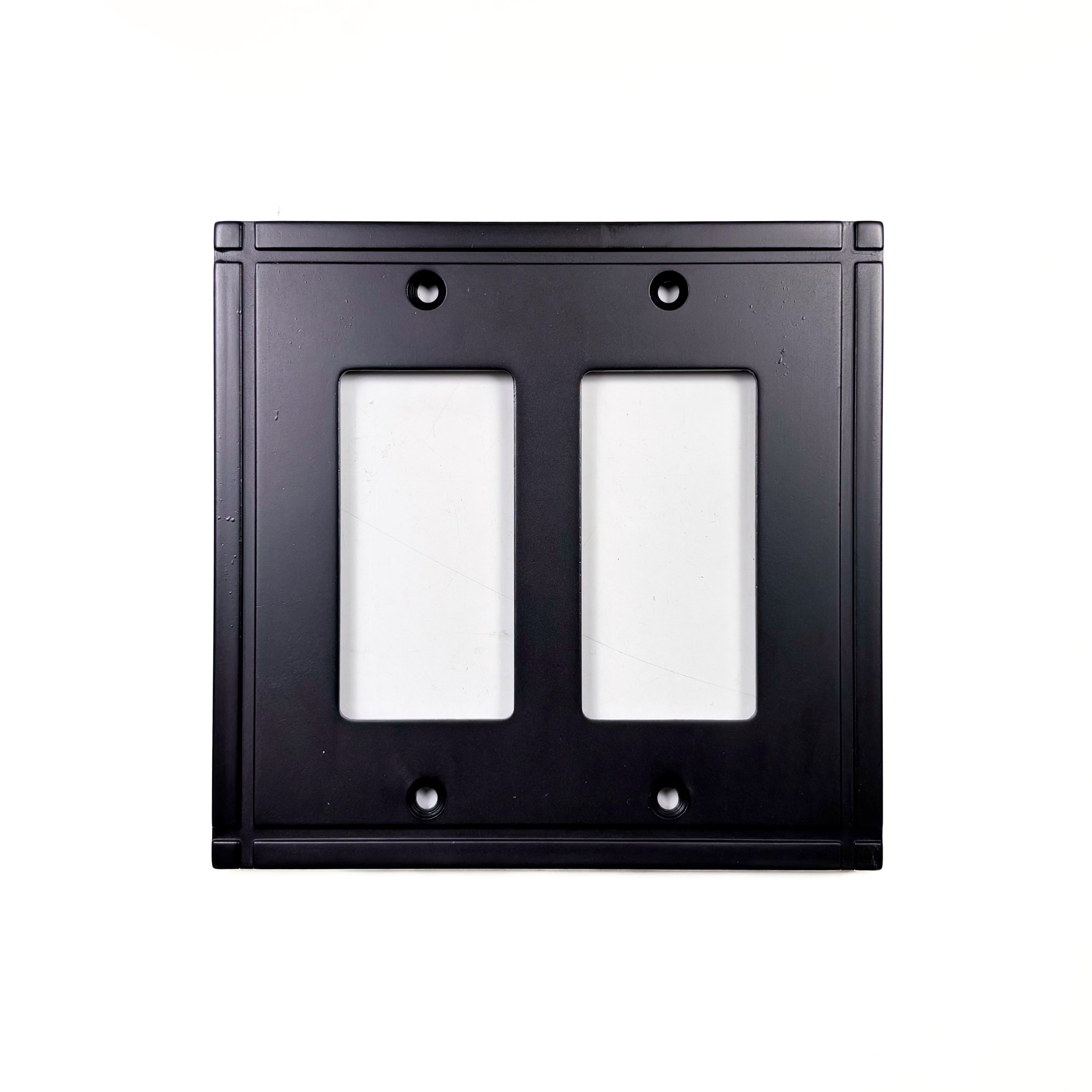 Ranch Double Rocker Wall Plate Oil Rubbed Bronze