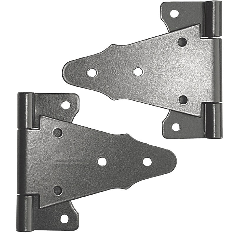 Nuvo Iron TH6BLK/B Tee Hinge, Galvanized Steel, Black, Powder-Coated Satin, Surface
