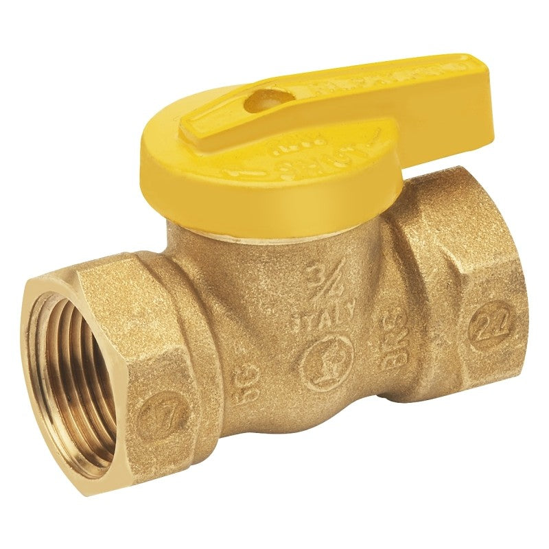 B & K ProLine Series 110-524HC Gas Ball Valve, 3/4 in Connection, FPT, 200 psi Pressure, Brass Body