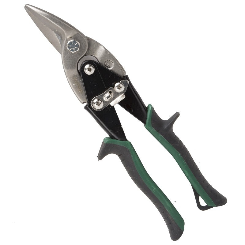 Vulcan TS-01020 Aviation Snip, 10-1/8 in OAL, Right Cut, Chrome Vanadium Steel Blade, Cushion Grip Handle