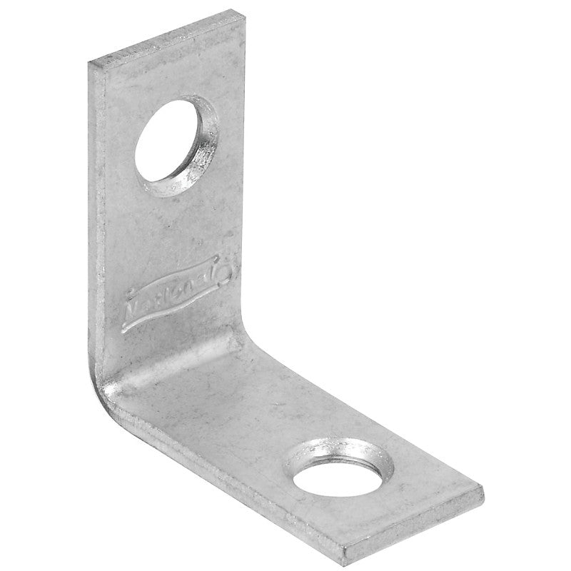 National Hardware 115BC Series N266-270 Corner Brace, 1 in L, 1/2 in W, 1.07 in H, Steel, Zinc, 0.07 Thick Material (POS)