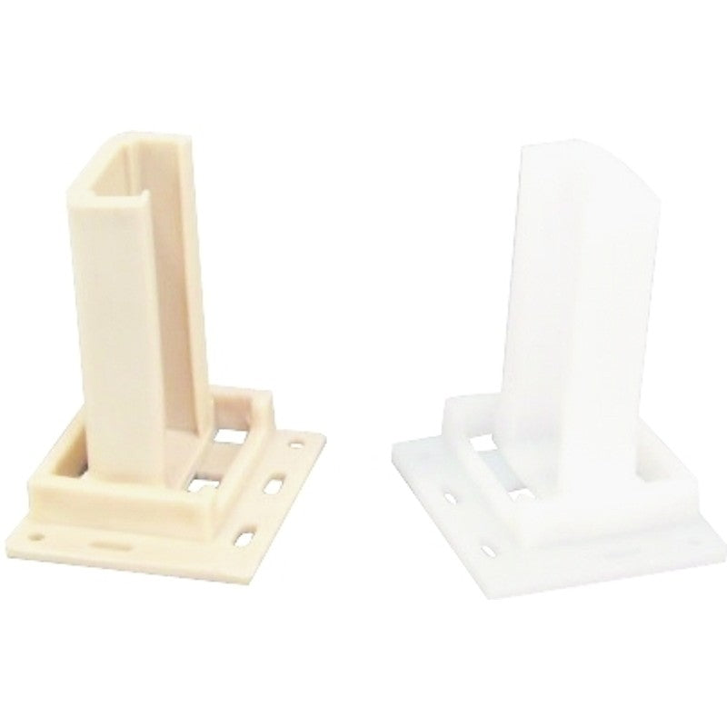 US Hardware WP-9871C Drawer Socket, Plastic, Beige/White