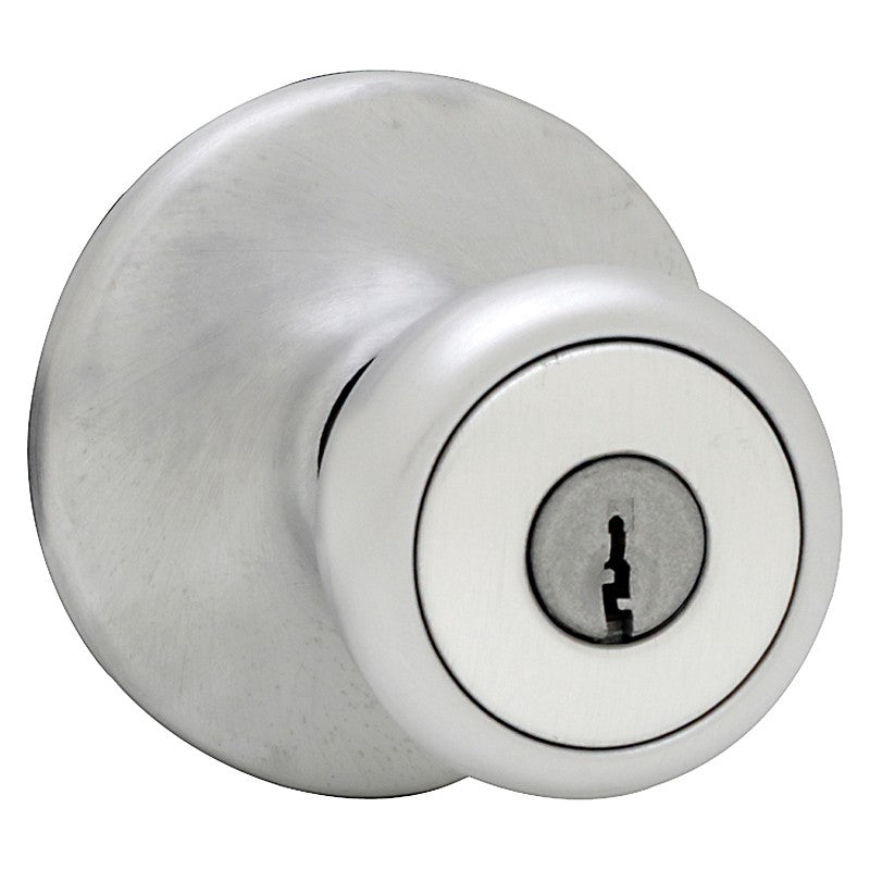 Kwikset 400M26DCPRFLK6 Series Entry Knob, Satin Chrome