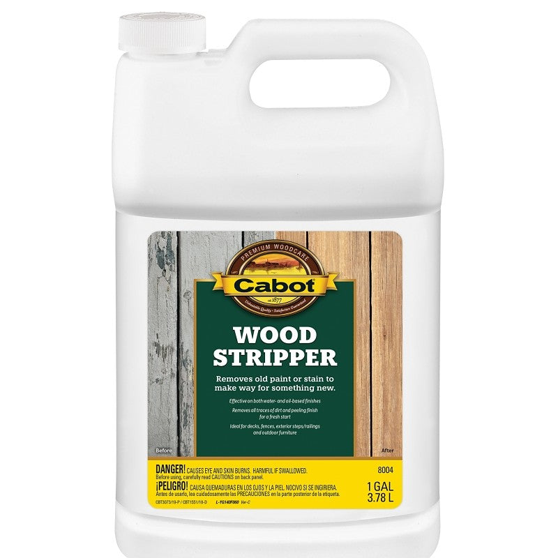 Cabot 140.0008004.007 Wood Stripper, Liquid, Clear Green, 1 gal (Pack of 4)