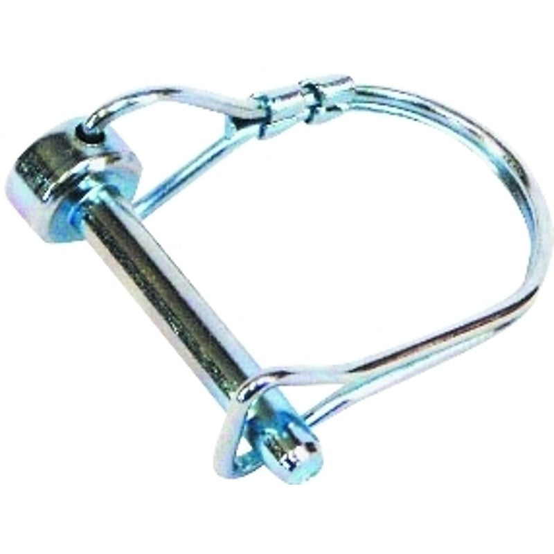 US Hardware RV-525C Pin Coupler Lock, Steel, Silver, Silver Zinc