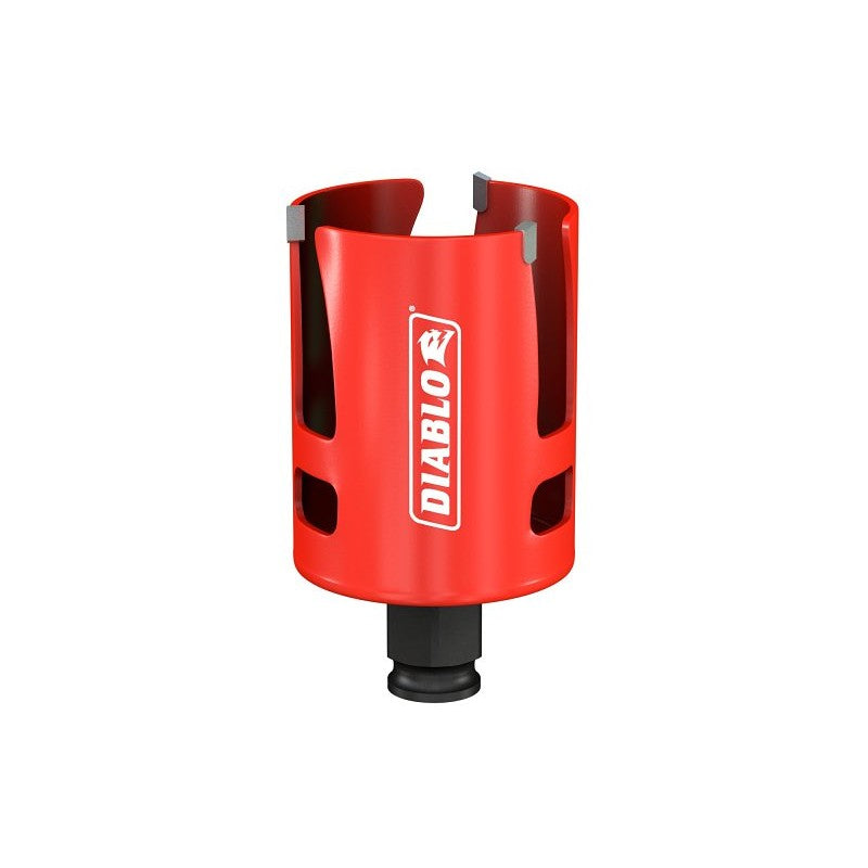 Diablo Demo Demon DHS2125CTR Hole Saw, 2-1/8 in Dia, 2-3/8 in D Cutting, 1-5/8 in Arbor, Carbide Cutting Edge