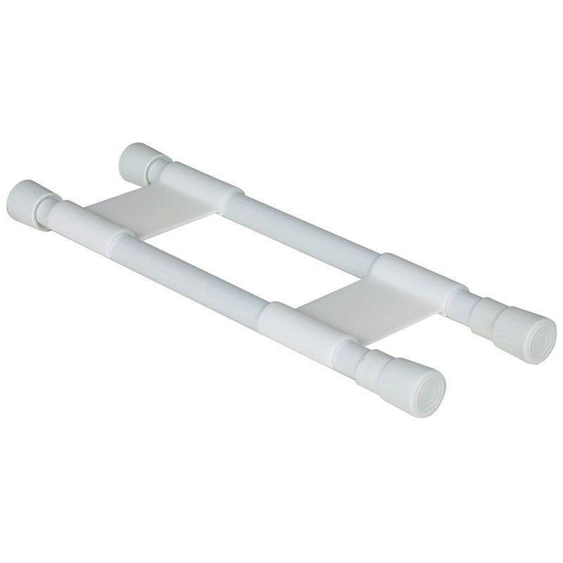 Camco USA 44093 Cupboard Bar, Plastic, White, 10 to 17 in L