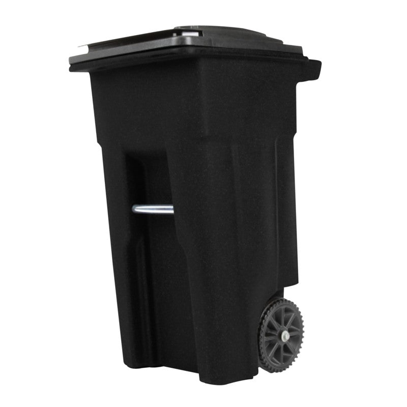 Toter 79232-R2200 Trash Can, 32 gal Capacity, Polyethylene, Black, Lid Closure